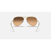 Ray-Ban Aviator Large Metal Sunglasses - Polished Arista Gold with Silver/Pink Lenses  #0RB3025 001/3E - 805289007845