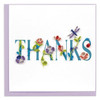 Quilling Card Quilled Garden THANKS Card   #014 - 843425113241