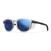 Wiley X Wx Bravo Glasses - Clear Frame With Captivate Polarized Blue Mirror Lenses   #AC4BRV09 - 712316095662