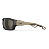 Wiley X Wx Alpine Glasses - Matte Black And Tan Frame With Captivate Polarized Tungsten Mirror Lenses   #ACALP04 - 712316093583