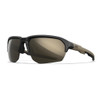 Wiley X Wx Jakl Glasses - Matte Black And Tan Frame With Captivate Non-polarized Tungsten Mirror   #CHJKL04 - 712316091497