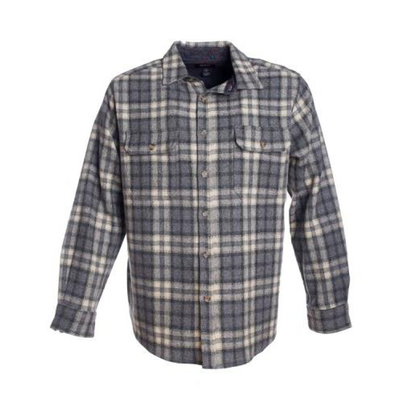 Woolly Dry Goods Woolly Check Washable Wool Shirt