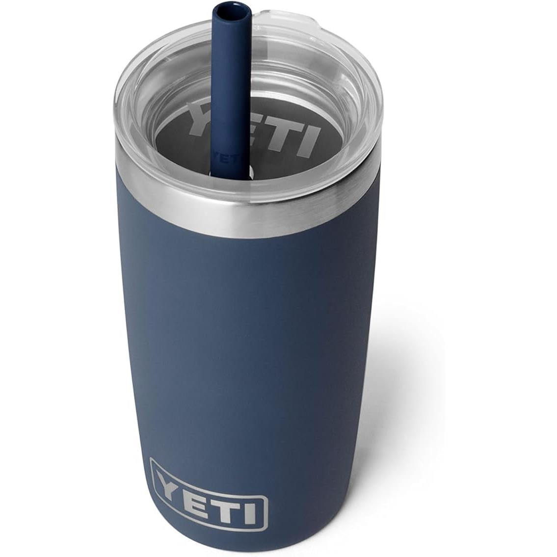 YETI Rambler Jr. 10 Oz Tumbler with Silicone Straw Lid - Navy ...