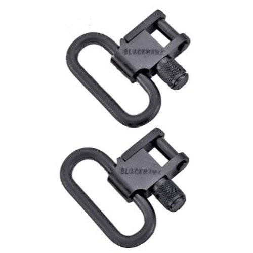 Blackhawk Lok-Down Sling Swivels 1" Steel Blue #70SW07BK - 648018046667