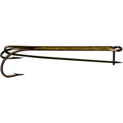 Mustad Double Live Bait/liver Hook With Safety Pin #7904 - 023534113688