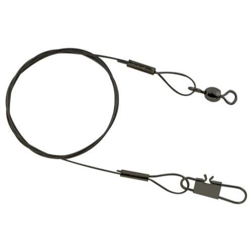 South Bend Black Nylon-Coated Steel Leaders - 039364202508