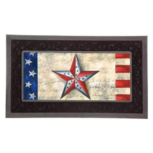 Evergreen Enterprises Stars on Stars Sassafras Decorative Doormat Insert #431117 - 808412272349