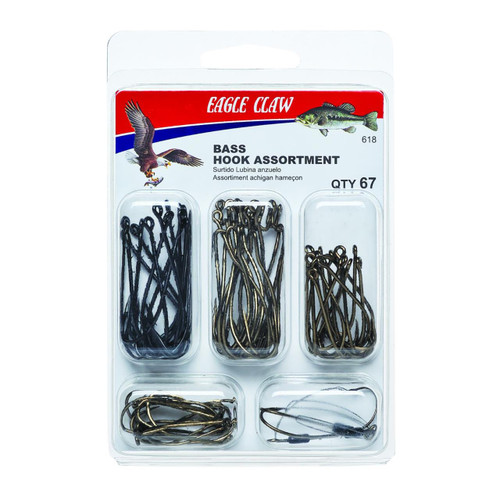 Eagle Claw Bass Hook Assortment #618H - 047708140645