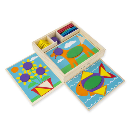Melissa & Doug Beginner Pattern Blocks #528 - 000772005289