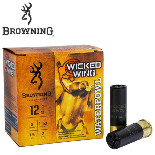 Browning Wicked Wing 12ga. 3" 2 Shot #B193421232-CASE - 020892024953