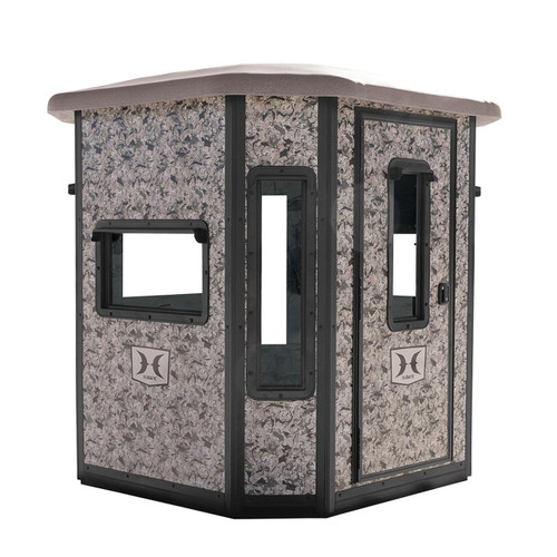 Hawk 'The Office' Box Blind w/ 10ft Premium Towerbase #HWK-BBB5000-TWR - 888151032473