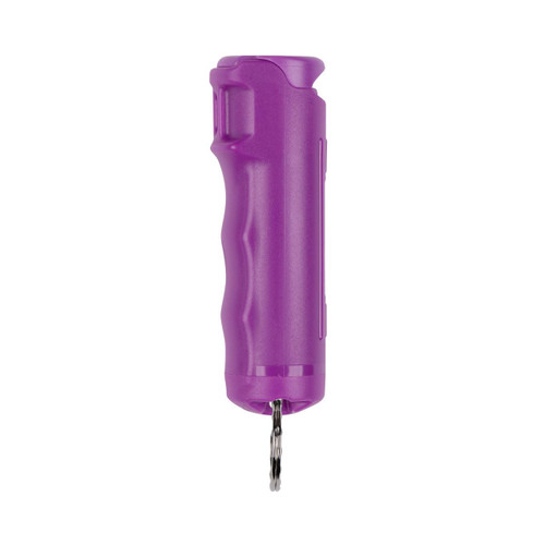 Sabre Pepper Gel With Finger Grip And Key Ring -  Purple #F15-PRUSG-02 - 023063153742