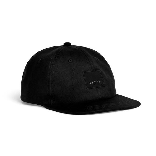 Sitka Modern Patch Unstructured Snapback Cap - Black #600122 - 841984148032