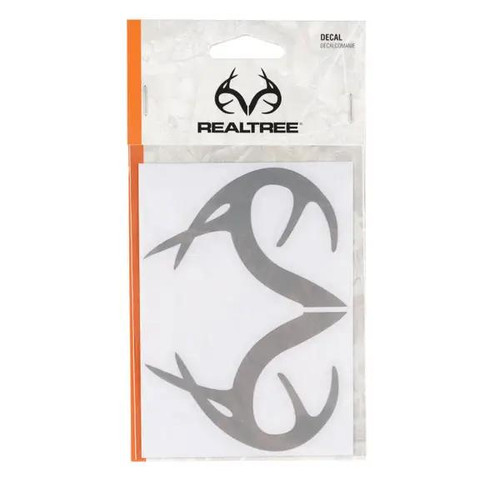Realtree Antler Decal - Silver Metallic #C000147600199 - 888999393996 Realtree Antler Decal - Silver Metallic #C000147600199 - 888999393996