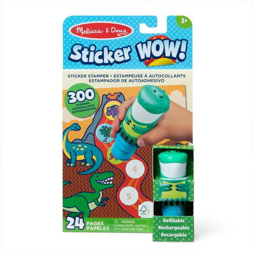 M&d Sticker Wow Activity Pad Dinosaur #32012 - 000772320122