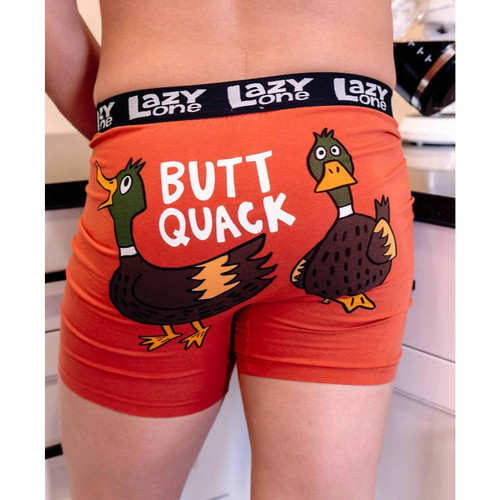 Lazy One Butt Quack Men's Boxer Brief #BB861 -