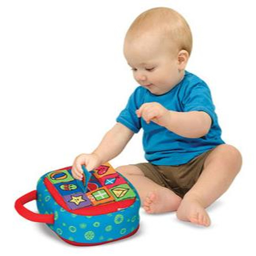 Melissa & Doug Take-Along Shape Sorter Baby and Toddler Toy # 9185 - 000772091855