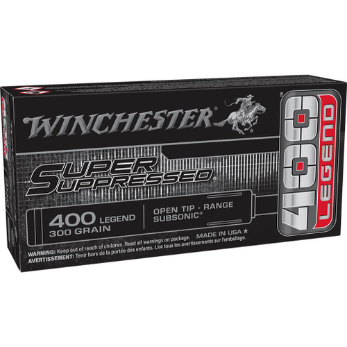 Winchester Super Supressed Subsonic 400 Legend 300 Grain #SUP400 - 020892232365