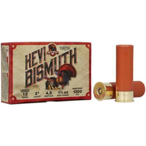 Hevi Bismuth Turkey 12 Gauge 1-3/4oz 3" #4/5 #HSBT412045 - 604544697551