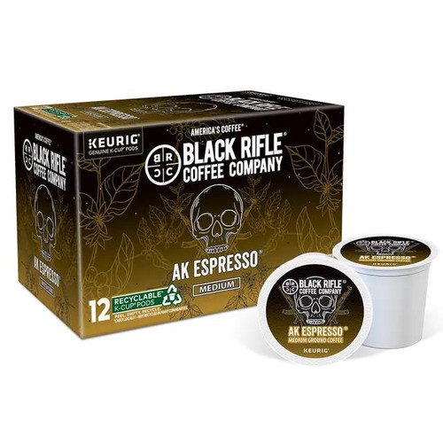 Black Rifle Coffee AK-Espresso Espresso Blend Coffee Rounds 12 Count - 857849006577 Black Rifle Coffee AK-Espresso Espresso Blend Coffee Rounds 12 Count - 857849006577