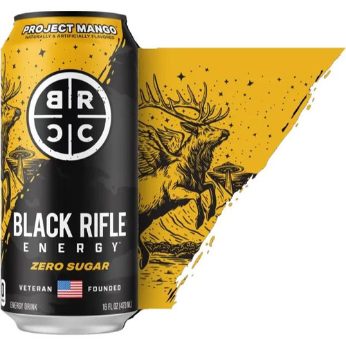 Black Rifle Coffee Project Mango Energy Drink 16oz - 810140157652 Black Rifle Coffee Project Mango Energy Drink 16oz - 810140157652