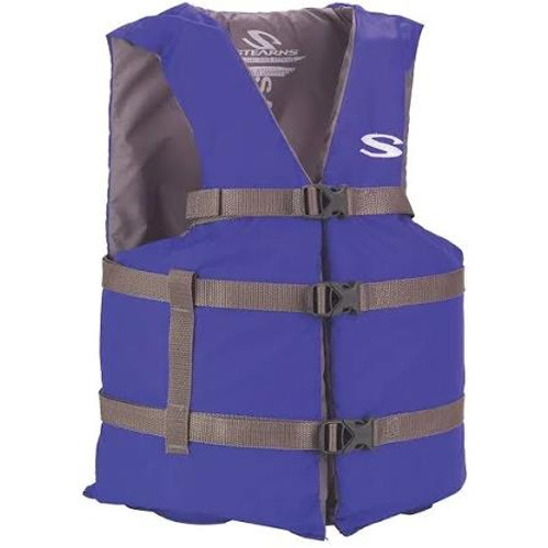 Stearns Adult Classic Series Life Jacket #2001 Blue Oversized - 044411020066