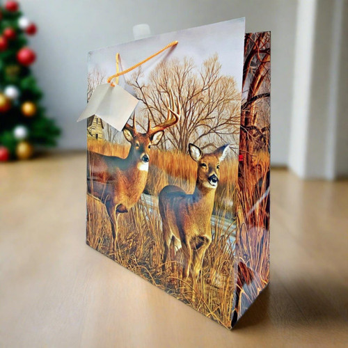 Re Gift Bag - Large Deer Our Side Of The River #4534 - 643323000076