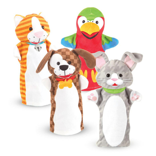 M&d Playful Pets Hand Puppets #9084 - 000772090841