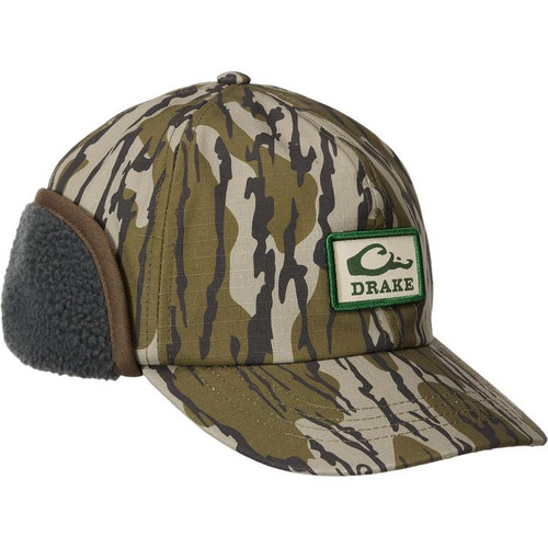 Drake Men's MST Flap Cap-Mossy Oak Orginal Bottomland #DW0154-024 - 659601390432
