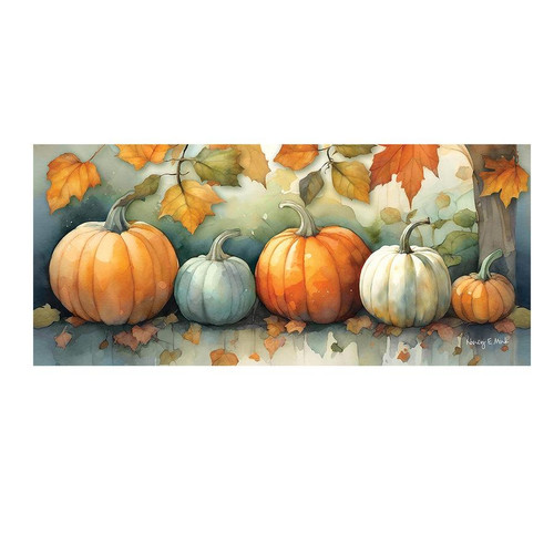 Evergreen Watercolor Pumpkin Patch Sassafras Switch Mat #432982 - 801946564638