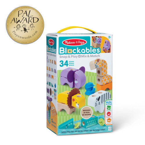 Melissa & Doug Blockables Safari Play Set #50171 - 000772501712