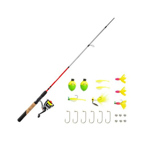 Zebco Ready Tackle Crappie 10sz 6'6" 2pc Ultra Light Spinning Combo with Mr. Crappie Tackle #RTCR10662UL.NS3 - 032784646334
