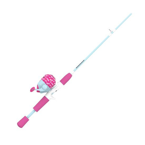 Zebco Supergirl 5'0" 2pc Medium Light Spincast Combo #YSCSUPERG502ML - 032784645023