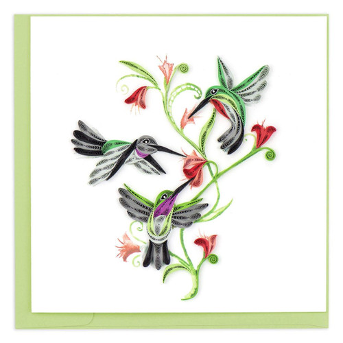 Quilling Card Hummingbird Trio - 843425104546