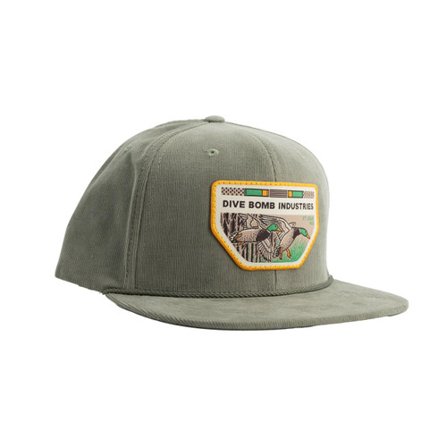Dive Bomb Corduroy Hat - Olive - 010307781007