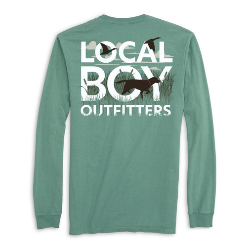 Local Boy Outfitters Text And Tail L/s Tee Mn #L1100147 -