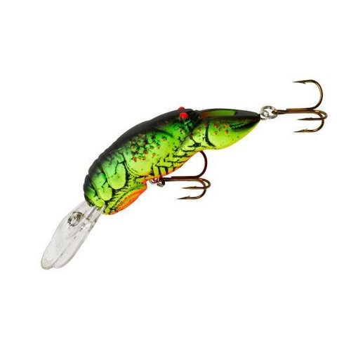 Rebel Deep Teeny Wee-Crawfish Fishing Lure- Chartreuse/Green #D7734 - 020554015640