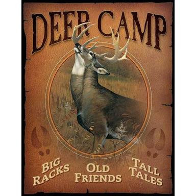 Wild Wings Tin Sign Deer Camp #5227755065 - 400004515478