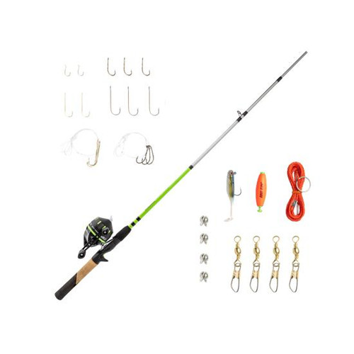 Zebco Ready Tackle Lake/Pond 6'0' 2pc Medium Light Spincast Combo  #RTLPSC602ML.NS3 - 032784646297