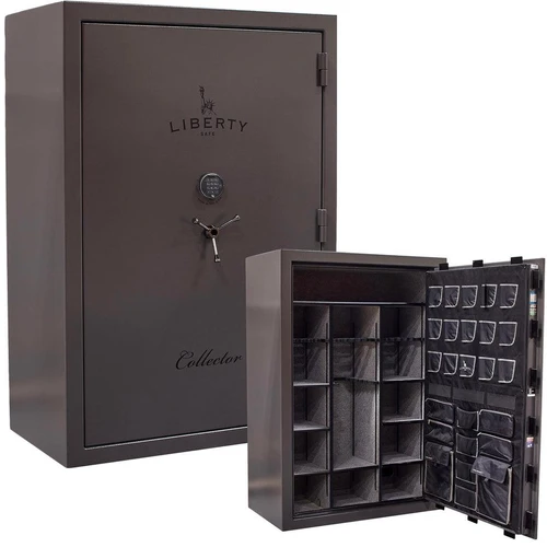 LIBERTY SAFE Collector - Gray Marble w/ Gray Fabric - Securam Backlit Lock - 647346444534