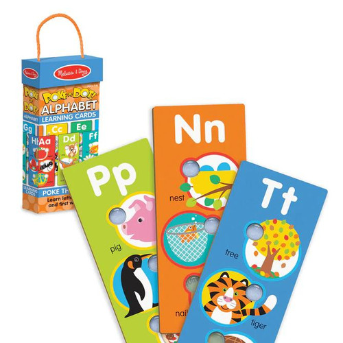 Melissa & Doug Learning Cards Poke-a-dot Alphabet #31470 - 00077231470