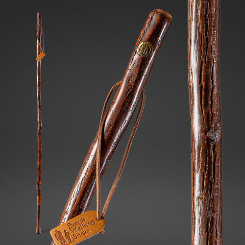 Brazos Hickory Rustic Walking Stick - 55"  #HICK3 - 840008012847