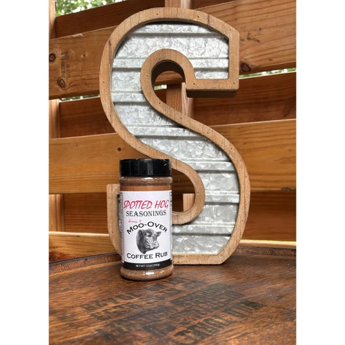 Spotted Hog Seasoning 12oz Moo-over Coffee Rub #MOO-OVER - 850065186160