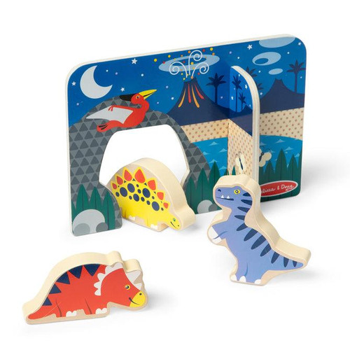 Melissa & Doug Wooden Dinosaurs Play Set #50584 - 00077250584