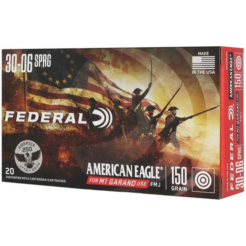 Federal Ammo 250th Anniversary 30-06 Springfield 150gr #AE3006USA - 604544708448
