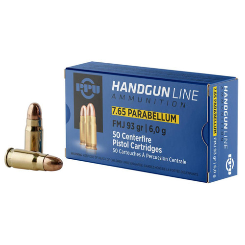 Prvi Partisan Pistol Ammunition 7.65x21mm Parabellum, Full Metal Jacket #PPH765P - 8605003813231