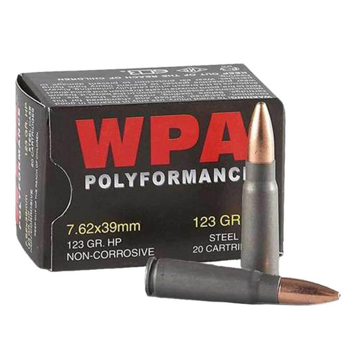 Wolf Ammo 7.62x39 123 Grain / FMJ #MS762CFMJ - 645611763137