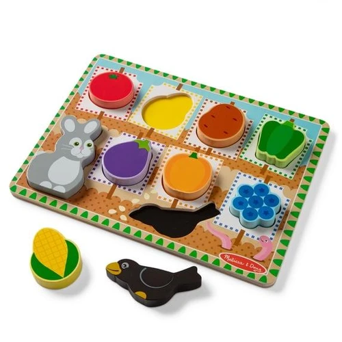 Melissa & Doug Chunky Puzzle Garden Colors #51614 - 00077250554