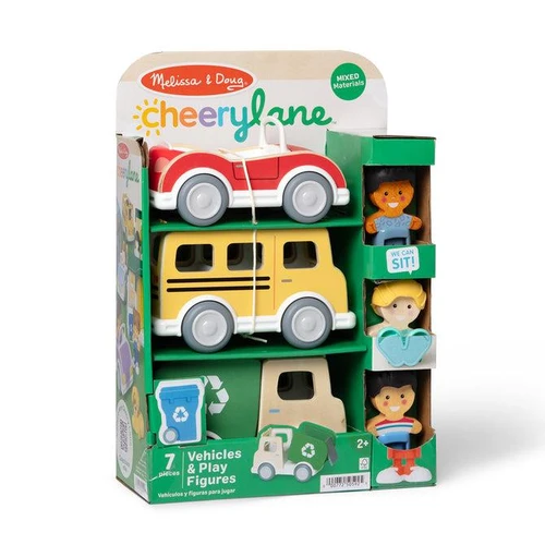 Melissa & Doug Cheery Lane Vehicles And Play Figures #50592 - 00077250592