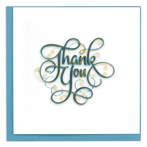Quilling Card Quilled Thank You Greeting Card   #0010 - 843425108438